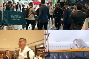 新华社：C罗昨天抵达香港时未与球迷互动，球队住在丽晶酒店